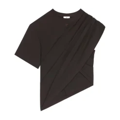 T-shirt con torsione asimmetrica