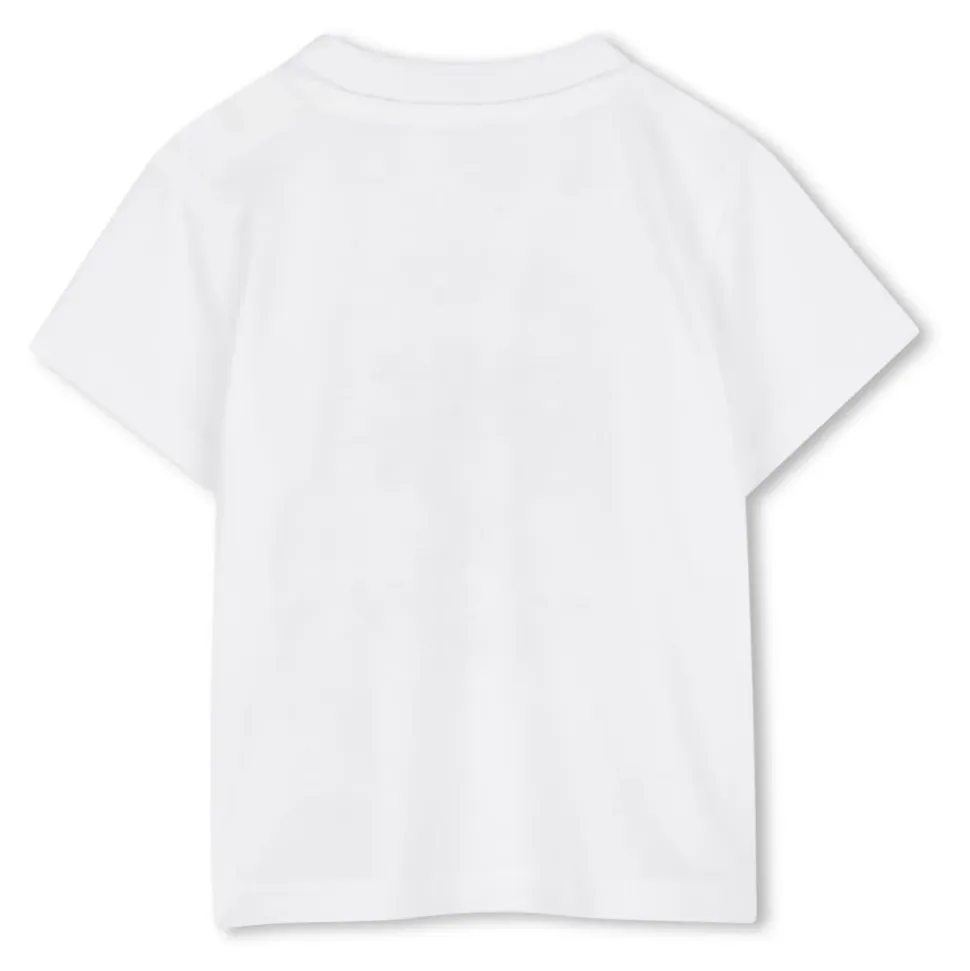 T-shirt in cotone con stampa logo Tigre