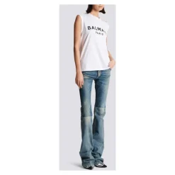 T-shirt in cotone ecosostenibile con logo stampato