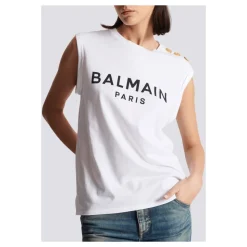 T-shirt in cotone ecosostenibile con logo stampato