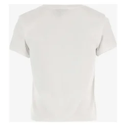 T-shirt in Cotone Girocollo con Dettaglio Logo
