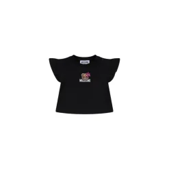 T-shirt in jersey di cotone con orsetto Teddy Bear