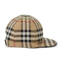 Vintage Check Reversible Cotton Cap