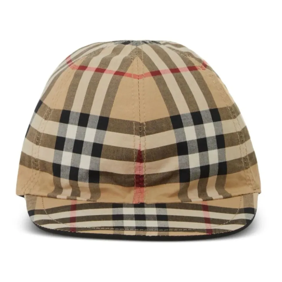 Vintage Check Reversible Cotton Cap