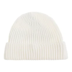 Wool Beanie with Logo Patch