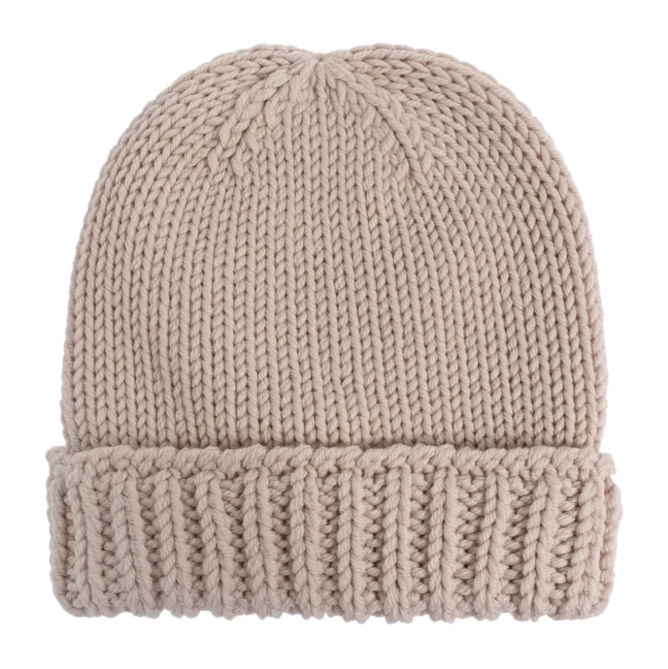 Wool Beanie with Logo Patch