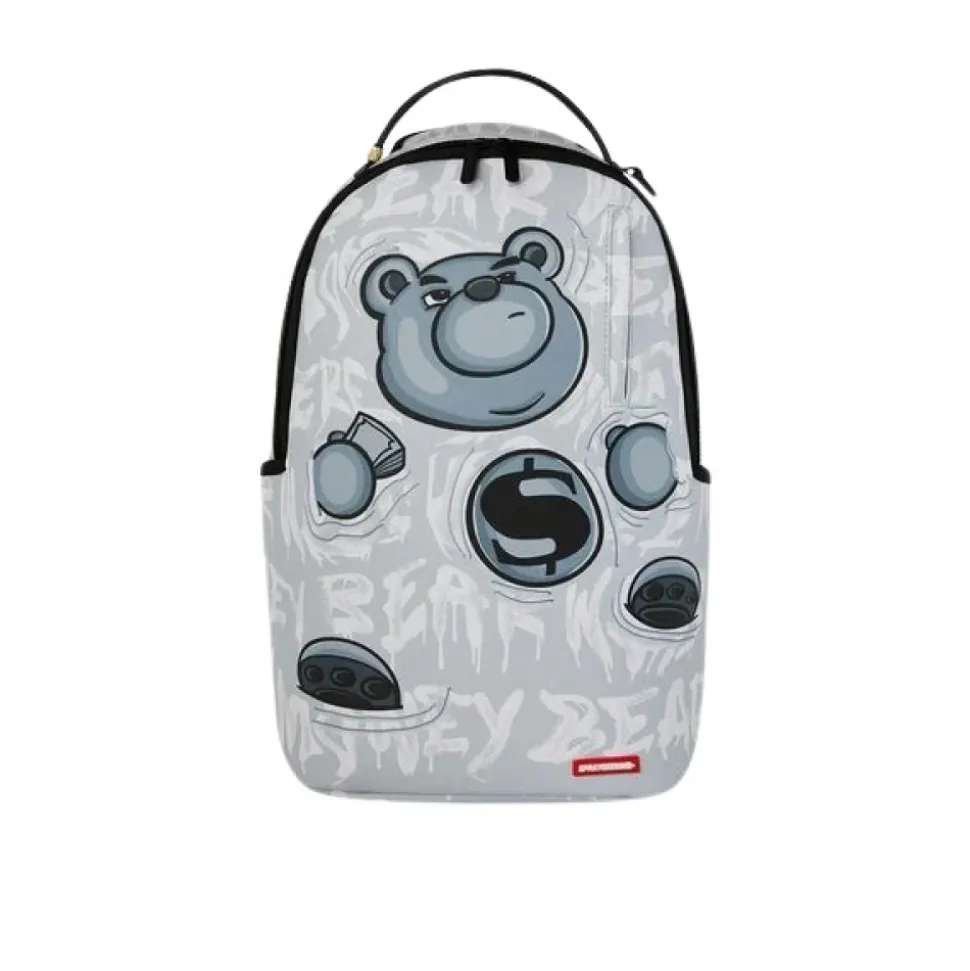 Zaino Big Backpack Scuola City Viaggio Shark bear money